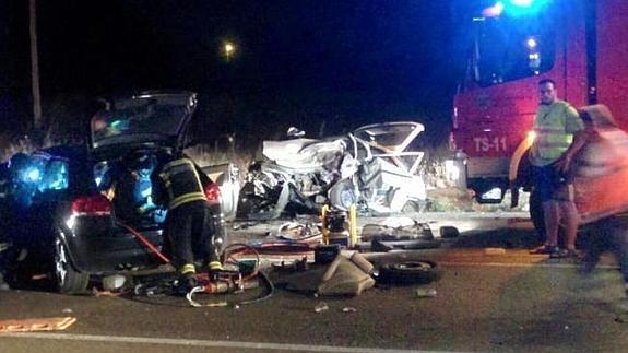 Un accidente en Valverde de la Virgen deja tres heridos graves