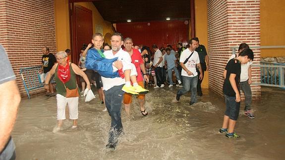 Una tromba de agua impide celebrar el torneo goyesco de cortes