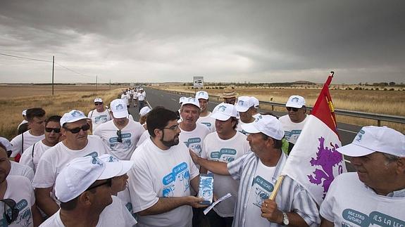 Los ganaderos llegan a tierras abulenses en la octava etapa de la Marcha blanca