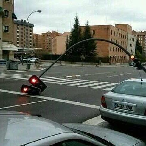 Llega el primer temporal de lluvia y viento