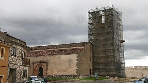 Comienzan las obras de restauración de la torre de la iglesia de San Miguel