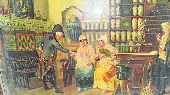 Un pintor y una historia para el cuadro del techo en la óptica San José de Peñaranda de Bracamonte