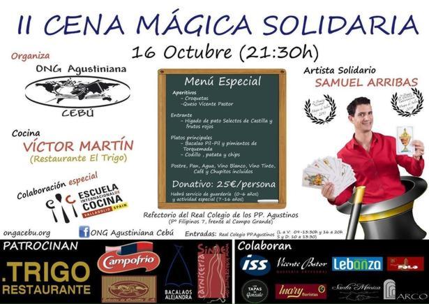 La ONG Agustiniana Cebú organiza la II Cena Mágica Solidaria