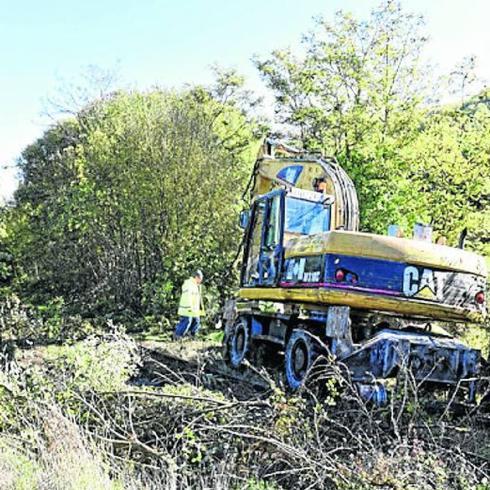 Empiezan los trabajos para la Vía Verde de Béjar a Baños