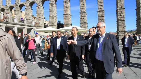 Ban Ki-moon eligió Segovia atraído por un programa televisivo de Corea