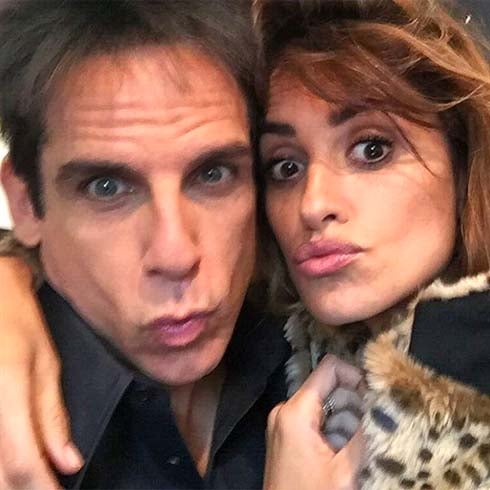Penélope Cruz y Ben Stiller comparten selfie
