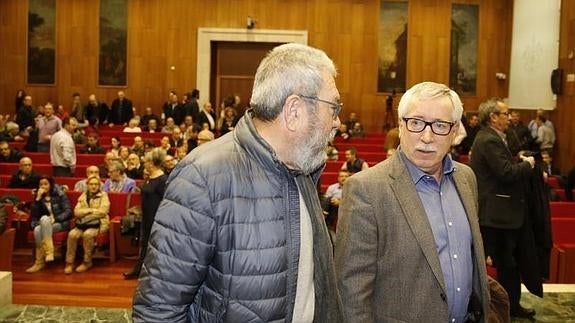 Toxo y Méndez reclaman en Valladolid más diálogo social
