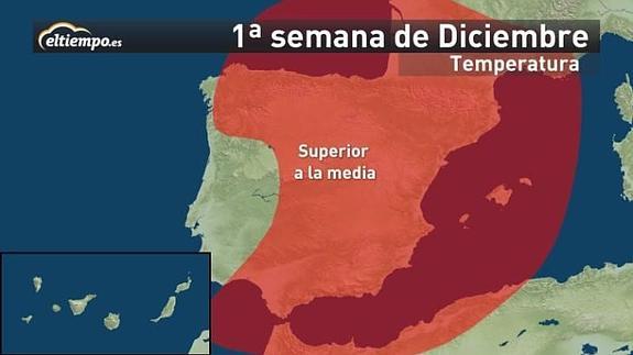 Así será el tiempo en diciembre