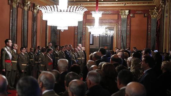 Infantería y jurídicos militares festejaron ayer a su patrona