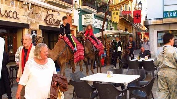 Dos niñas embestidas por dromedarios en las calles de Dénia