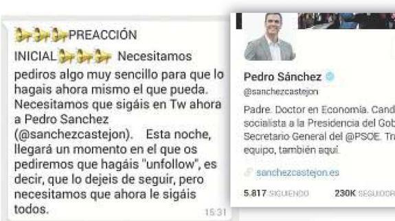 Los 'unfollow' de Pedro Sánchez