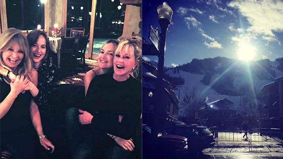 Melanie Griffith, junto a sus hijos y amigos, repite navidades en Aspen