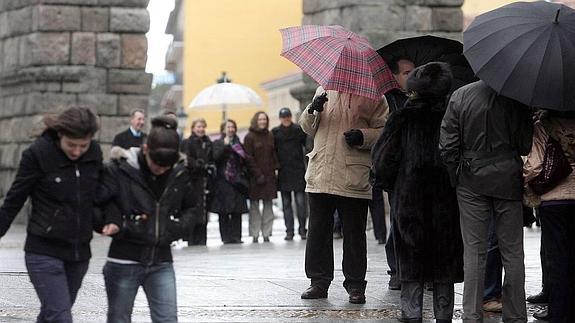 Segovia bate en cuatro días la media de precipitaciones para un mes de enero
