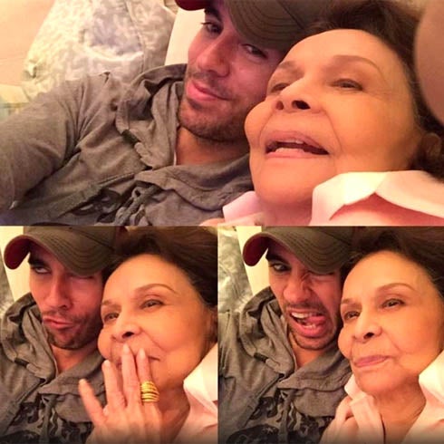 Enrique Iglesias presume de abuela a través de un tierno selfie
