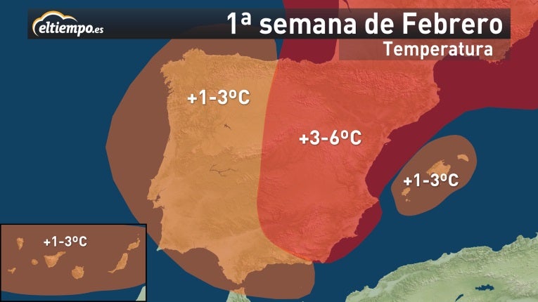 Febrero se anuncia más cálido de lo normal