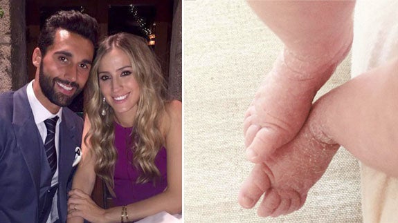 Álvaro Arbeloa y Carlota Ruiz, padres por tercera vez