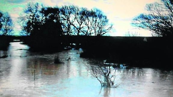 Dos agricultores denuncian destrozos por el desbordamiento del río Almar