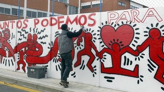 Un mural contra el sida