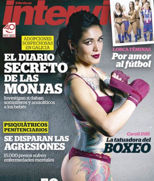 Caroli Dilli se desnuda para la revista 'Interviú'