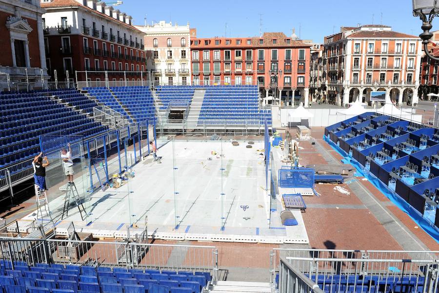 Puente defiende el pádel en la Plaza Mayor