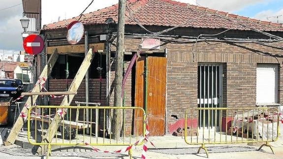 Un derribo por culpa de un accidente