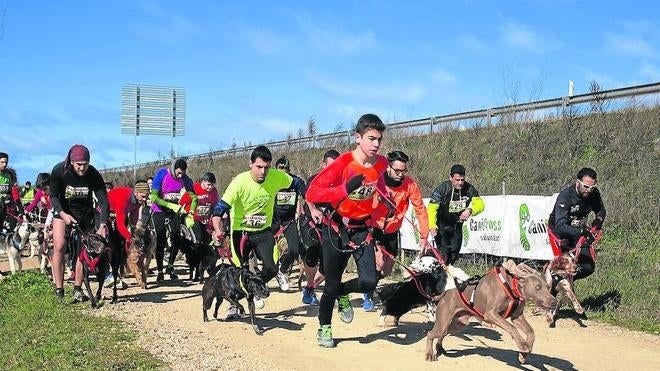 Óscar Rodilla y Leticia Martín ganan la liga provincial de canicross