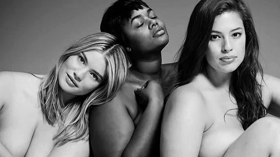 Censura para un anuncio con modelos de tallas grandes