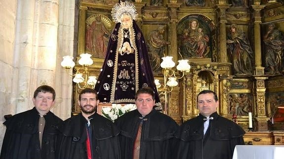 La Virgen de los Dolores se queda a resguardo en Astudillo