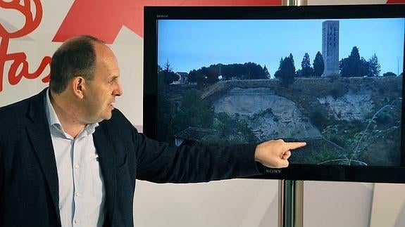 Persiste la amenaza de más desprendimientos en la ladera del Eresma