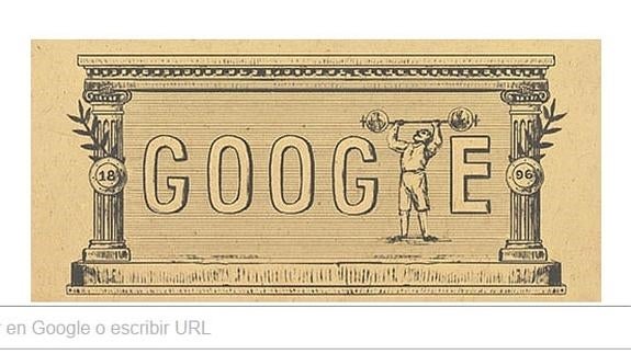 El doodle de Google recuerda el 120 aniversario de los primeros Juegos Olímpicos modernos