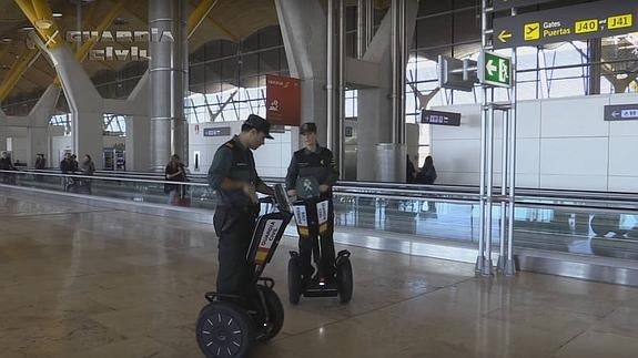 Así se moverá ahora la Guardia Civil por el aeropuerto Adolfo Suárez
