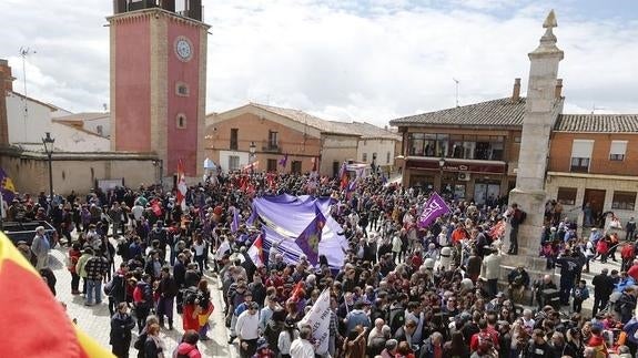 Un Villalar muy reivindicativo se acuerda de Cervantes