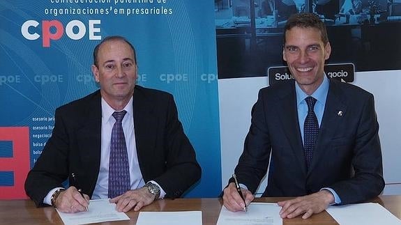 Cajamar y CPOE firman un acuerdo para dar liquidez a los empresarios de Palencia