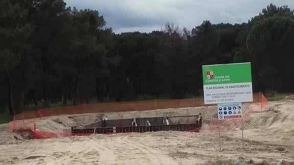 Comienzan las obras del nuevo depósito de agua de Mata de Cuéllar