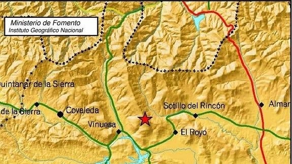 Acontece un ligero terremoto entre El Royo y Vinuesa