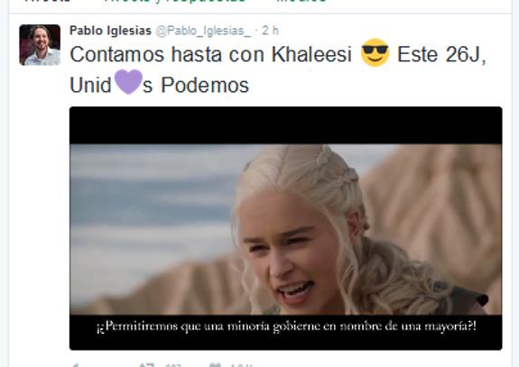 Khaleesi, programas y un guiño al jefe