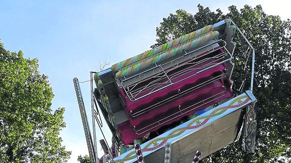Rescatadas cinco personas de una atracción de la feria de Aguilar de Campoo