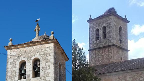 Un rayo fulmina la imagen del Sagrado Corazón de Jesús de la iglesia de Fuentepiñel