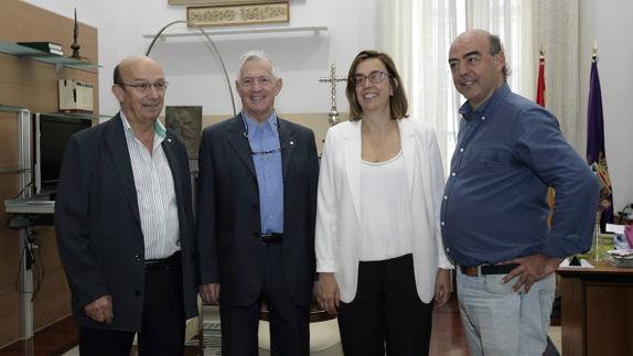 El nuevo presidente del Club Rotary de Palencia es recibido en la Diputación