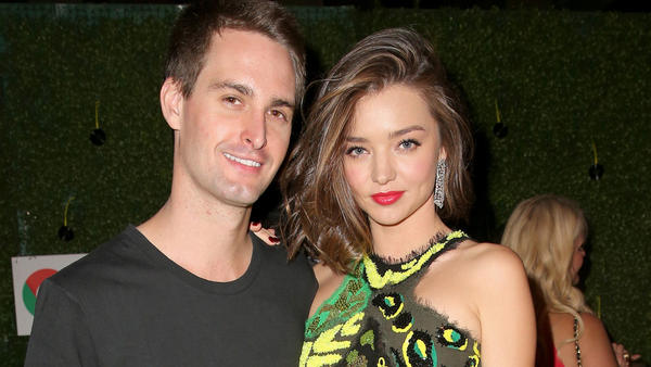 Miranda Kerr y el billonario Evan Spiegel, creador de Snapchat, se casan