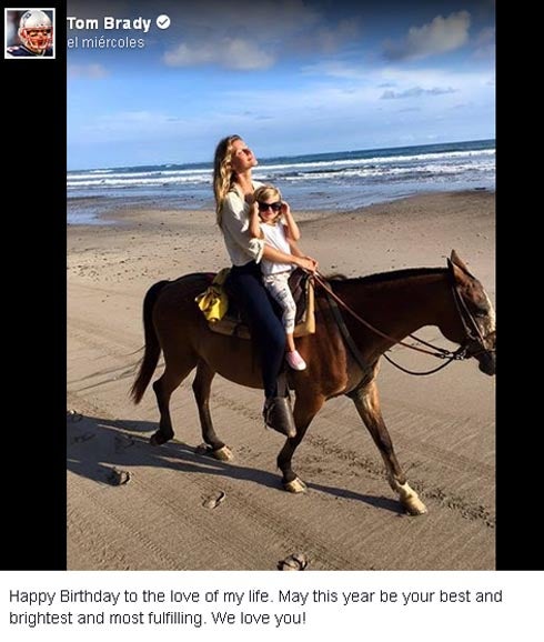 Tierno mensaje de Tom Brady a Gisele Bundchen en su cumpleaños