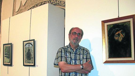 El artista José Luis Llorente expone su obra en las naves laterales de la iglesia de San Francisco