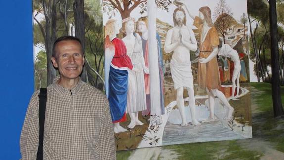 Luis Mayo visita su obra ‘El Bautizo’ en Las Edades del Hombre de Toro