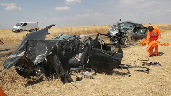 Muere una mujer de 29 años en un accidente en Frómista