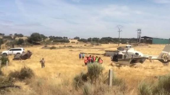 Herido grave tras salirse de la calzada con su vehículo