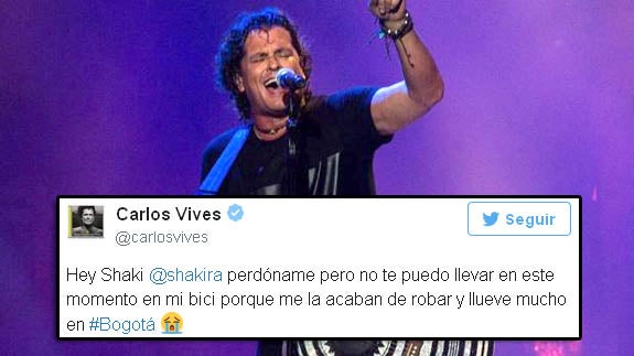 A Carlos Vives le roban la bicicleta