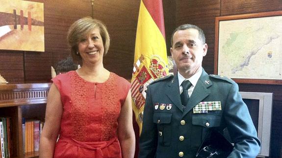 El teniente coronel José Luis ramírez se incopora a la jefatura de la Comandancia de la Guardia Civil