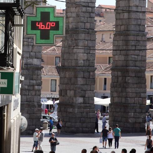 La ciudad de Segovia registra 36,2 grados, la temperatura más alta de todo el verano