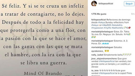 Feliciano López: «Si se te cruza un infeliz no lo dejes contagiarte»