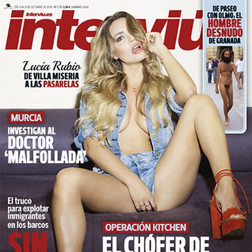 Lucía Rubio posa ligera de ropa para la portada de 'Interviú'